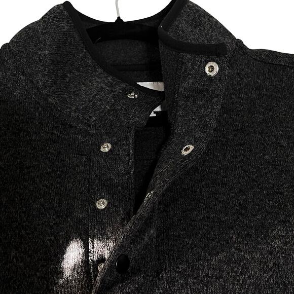 XXL Goodfellow & Co Men Sweatshirt Pullover Jacket Gray 1/4 Snap Kangaroo Pocket - Picture 3 of 13